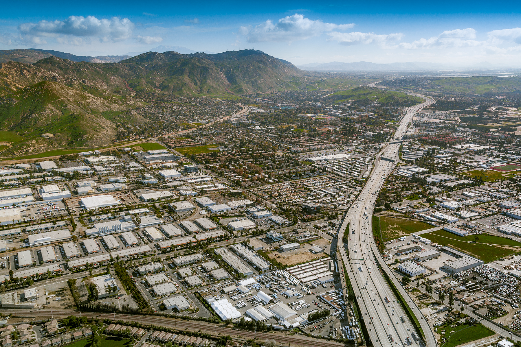 2023 Chicago Ave, Riverside - Los Angeles Aerial Industrial Photography